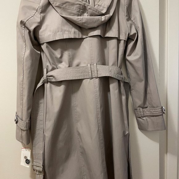 Cole Haan Hooded Trench Coat - Picture 3 of 4